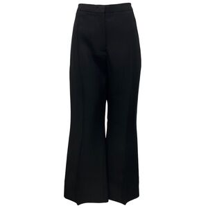 JIL SANDER BLACK 2023 CROPPED HIGH WAIST PANTS
